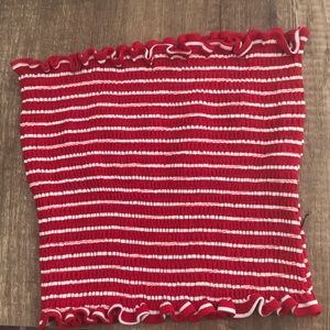 striped tube top